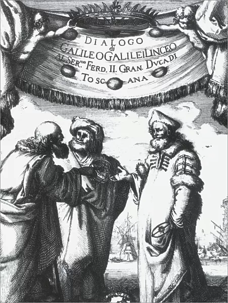 Cver of the work Dialogo di Galileo Galilei