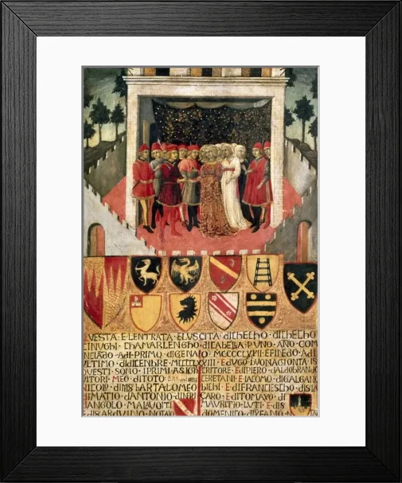 Framed Print : SANO di PIETRO, Ansano di Pietro di Mencio, called Framed Print : SANO di PIETRO, Ansano di Pietro di Mencio, called