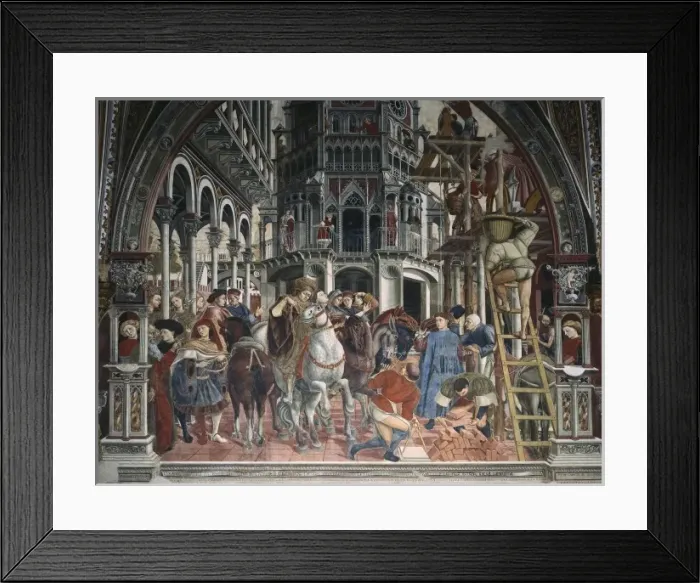 Framed Print : DOMENICO DI BARTOLO (1400-1447). The building Framed Print : DOMENICO DI BARTOLO (1400-1447). The building