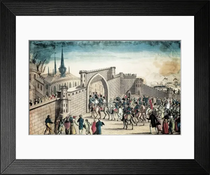 Framed Print : Napoleonic Wars. Entrance of French troops into Framed Print : Napoleonic Wars. Entrance of French troops into