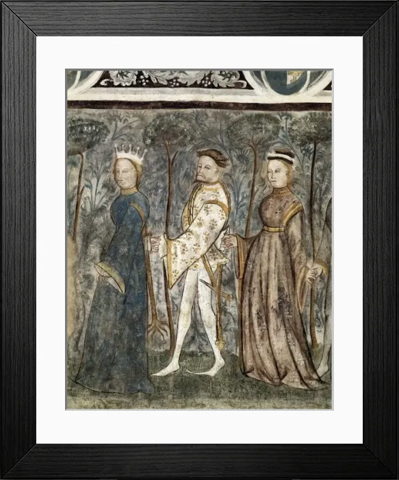 Framed Print : ITALY. Bolzano. Roncolo Castle. Dance scene belonging Framed Print : ITALY. Bolzano. Roncolo Castle. Dance scene belonging