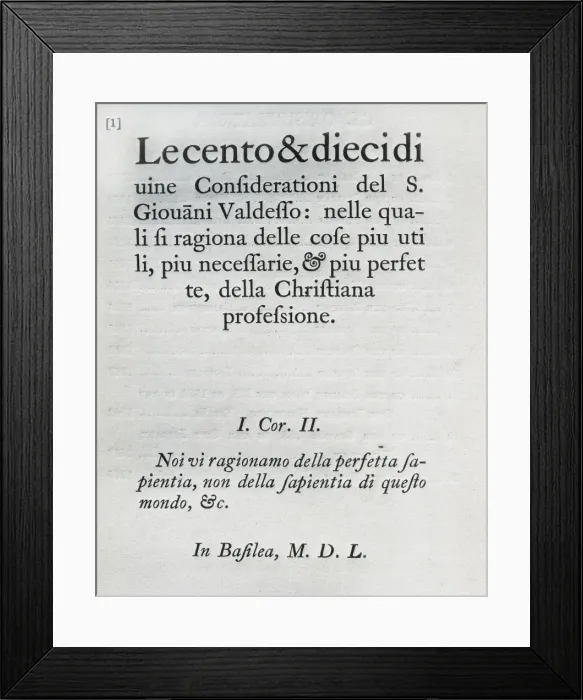 Framed Print : Las ciento y diez consideraciones divinas (Hundred Framed Print : Las ciento y diez consideraciones divinas (Hundred