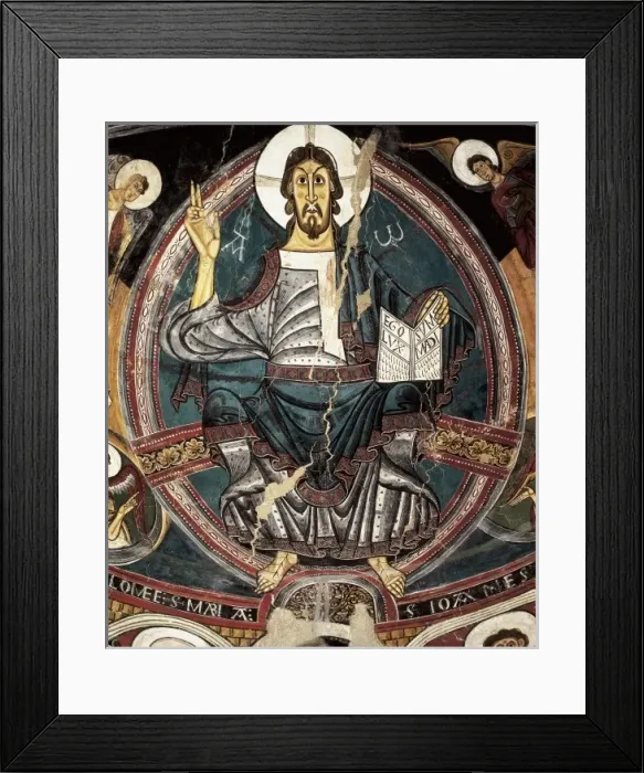 Framed Print : SANT CLIMENT DE TA܌L, Master of (12th century) Framed Print : SANT CLIMENT DE TA܌L, Master of (12th century)