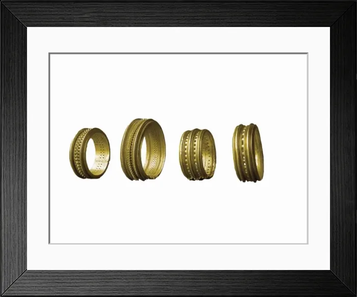 Framed Print : Treasure of Villena. 5th c. BC. Bracelets with Framed Print : Treasure of Villena. 5th c. BC. Bracelets with