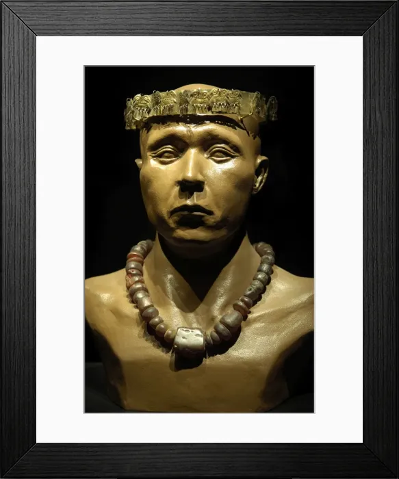 Framed Print : Sican or Lambayeque Culture (700-1300). Necklace Framed Print : Sican or Lambayeque Culture (700-1300). Necklace