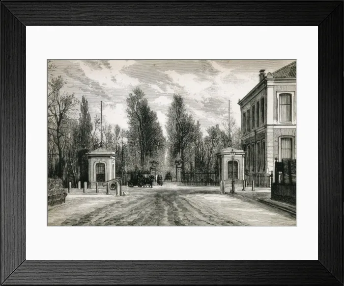 Framed Print : Amsterdam. Entrance to the Zoological Park in Framed Print : Amsterdam. Entrance to the Zoological Park in
