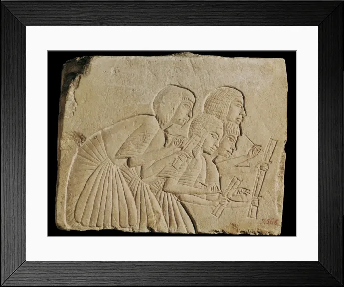 Framed Print : Scribes. 16th-14th c. BC. 18th dinasty. Egyptian Framed Print : Scribes. 16th-14th c. BC. 18th dinasty. Egyptian