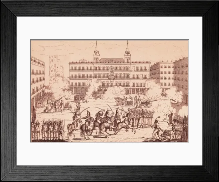 Framed Print : Spain (1822). Liberal Trienium. Madrid (7th July Framed Print : Spain (1822). Liberal Trienium. Madrid (7th July