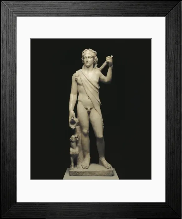 Framed Print : Bacchus from Aldaia. 2nd c. Roman copy from a Framed Print : Bacchus from Aldaia. 2nd c. Roman copy from a