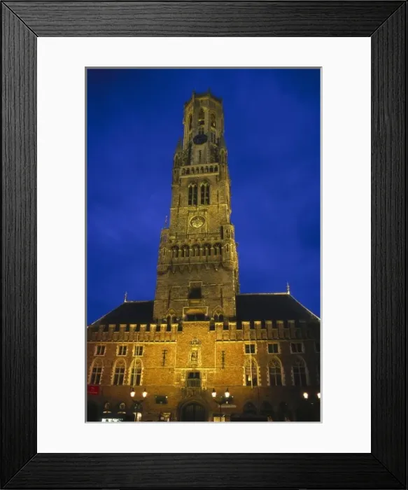 Framed Print : BELGIUM. Bruges. Grote Markt. Watchtower of 83 Framed Print : BELGIUM. Bruges. Grote Markt. Watchtower of 83