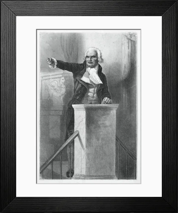 Framed Print : DANTON, Georges Jacques (1759-1794). French revolutionary Framed Print : DANTON, Georges Jacques (1759-1794). French revolutionary