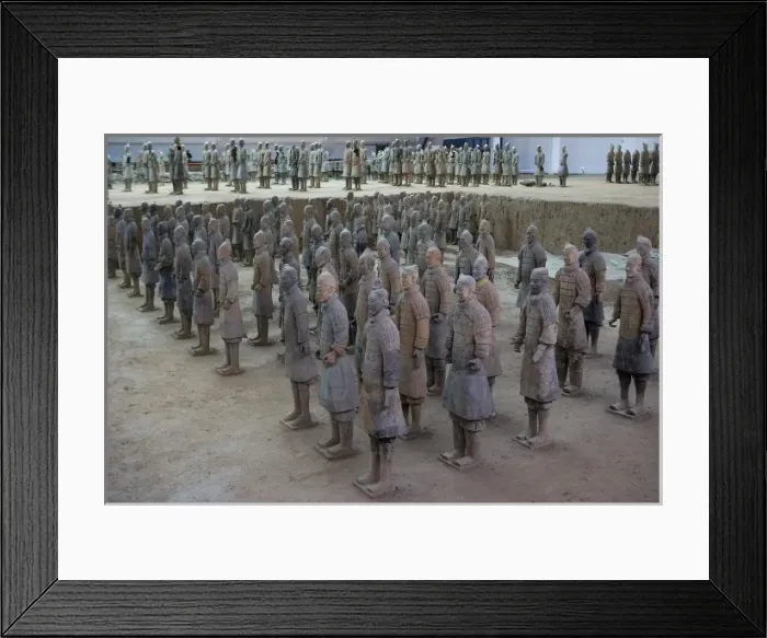 Framed Print : Terracotta Army. 221-206 BC. CHINA. Xian. Mausoleum Framed Print : Terracotta Army. 221-206 BC. CHINA. Xian. Mausoleum