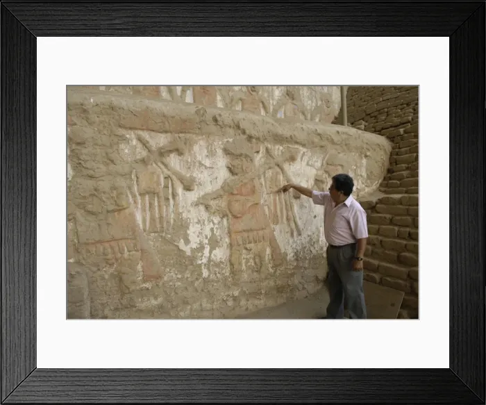 Framed Print : PERU. Trujillo. Huaca de la Luna. Huaca de la Framed Print : PERU. Trujillo. Huaca de la Luna. Huaca de la
