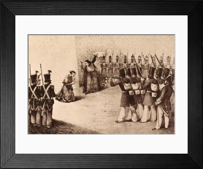 Framed Print : Spain. First Carlist War. Shooting of Ramabrera s Framed Print : Spain. First Carlist War. Shooting of Ramabrera s