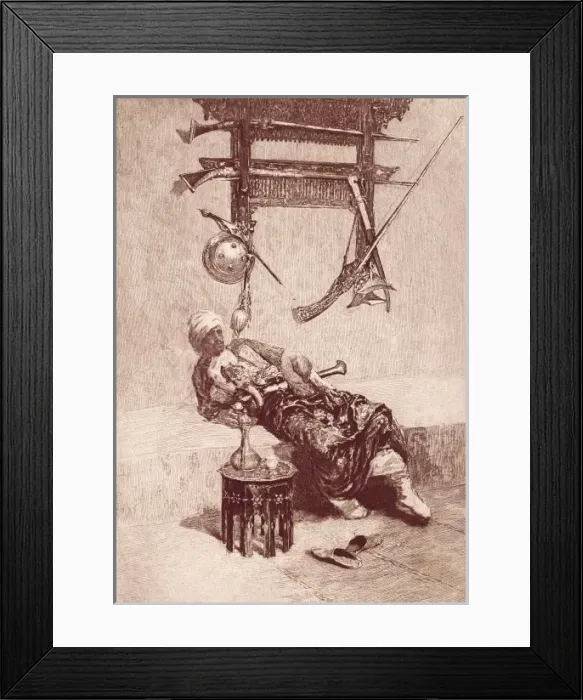 Framed Print : FORTUNY, Mariano (1838-1874). Moor from Tanger Framed Print : FORTUNY, Mariano (1838-1874). Moor from Tanger