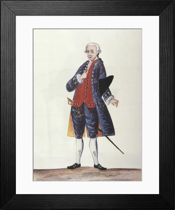 Framed Print : MART͎EZ COMPAѓN Y BUJANDA, Baltasar Jaime (1735-1797)
