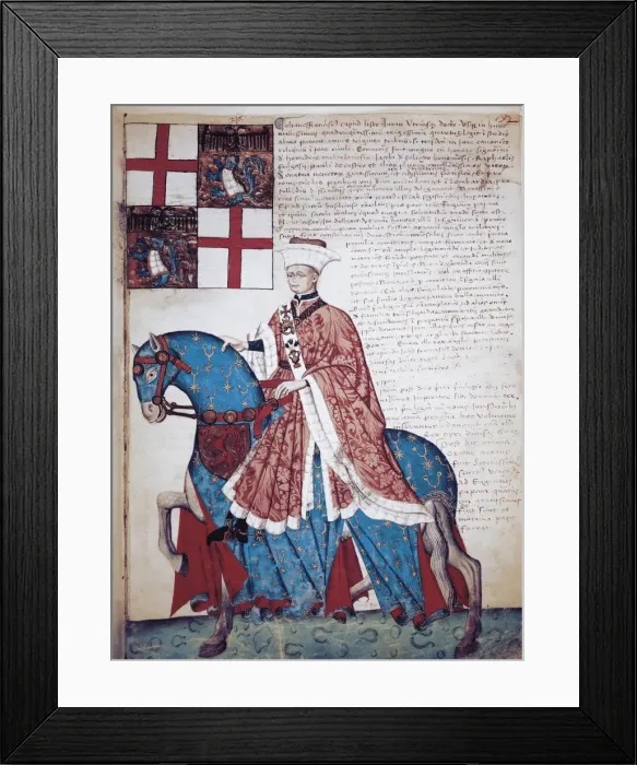 Framed Print : Capodilista Codex. 1434. Portrait of Giovanni Framed Print : Capodilista Codex. 1434. Portrait of Giovanni