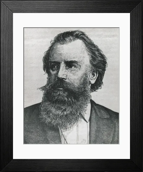 Framed Print : BRAHMS, Johannes (1833-1897). Geman Romantic Framed Print : BRAHMS, Johannes (1833-1897). Geman Romantic