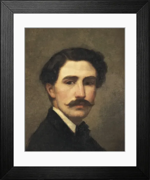 Framed Print : ROSALES, Eduardo (1836-1873). Self-Portrait Framed Print : ROSALES, Eduardo (1836-1873). Self-Portrait