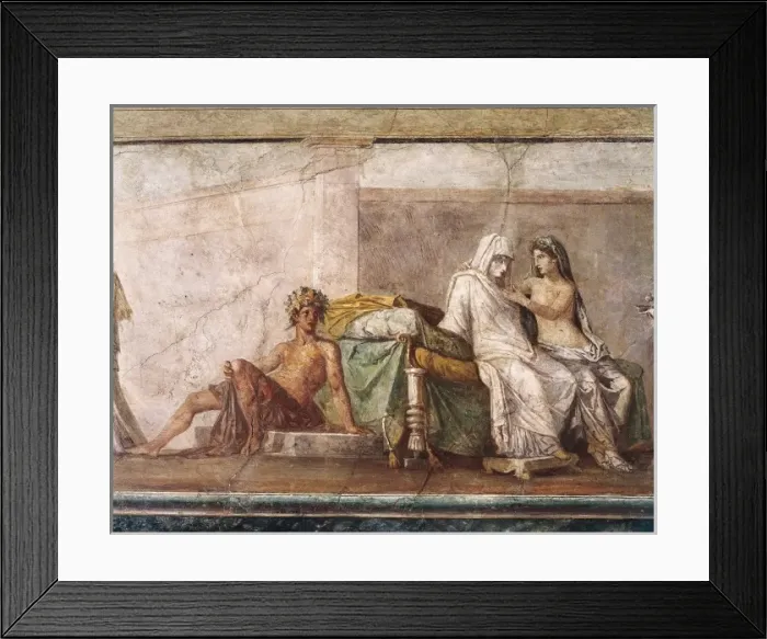 Framed Print : Aldobrandini Wedding. 1st c. BC. Central detail Framed Print : Aldobrandini Wedding. 1st c. BC. Central detail