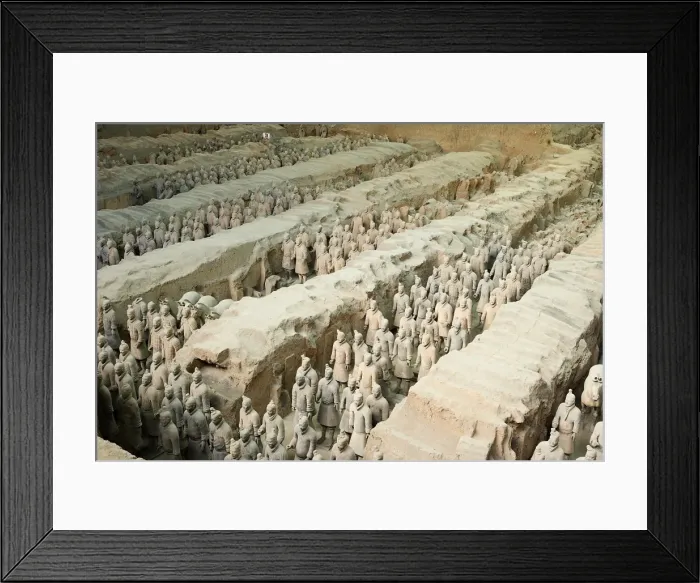 Framed Print : Terracotta Army. 221-206 BC. CHINA. Xian. Mausoleum Framed Print : Terracotta Army. 221-206 BC. CHINA. Xian. Mausoleum