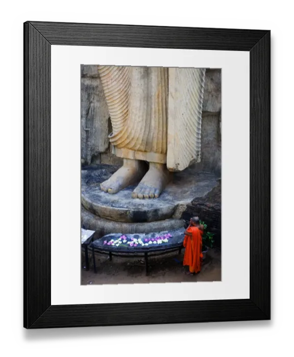 Framed Print : SRI LANKA. Aukana. Aukana Buddha (5th c. ), 12 Framed Print : SRI LANKA. Aukana. Aukana Buddha (5th c. ), 12