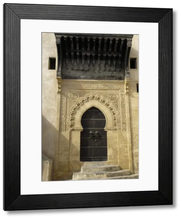 Framed Print : MOROCCO. Sal鮠Entrance gate into the Madrasah Framed Print : MOROCCO. Sal鮠Entrance gate into the Madrasah