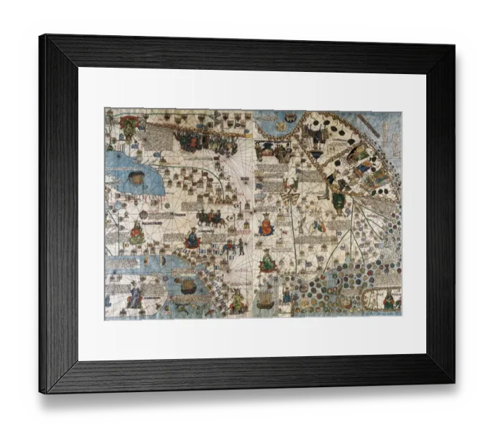 Framed Print : CRESQUES, Jafuda (1350-1410); CRESQUES, Abraham Framed Print : CRESQUES, Jafuda (1350-1410); CRESQUES, Abraham