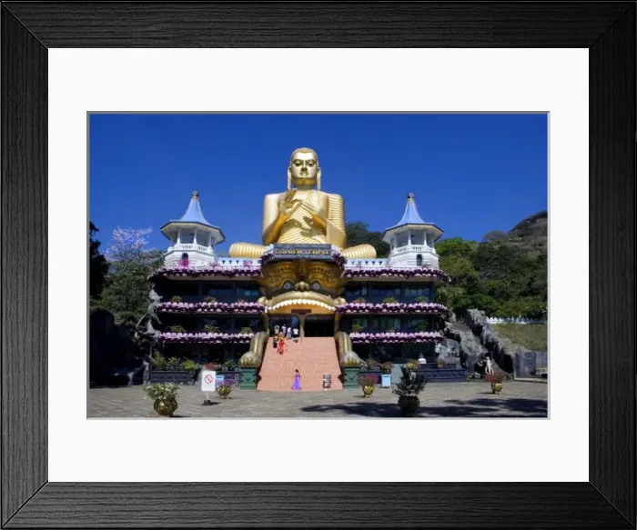 Framed Print : SRI LANKA. Mihintale. Golden Temple. Sitting Framed Print : SRI LANKA. Mihintale. Golden Temple. Sitting