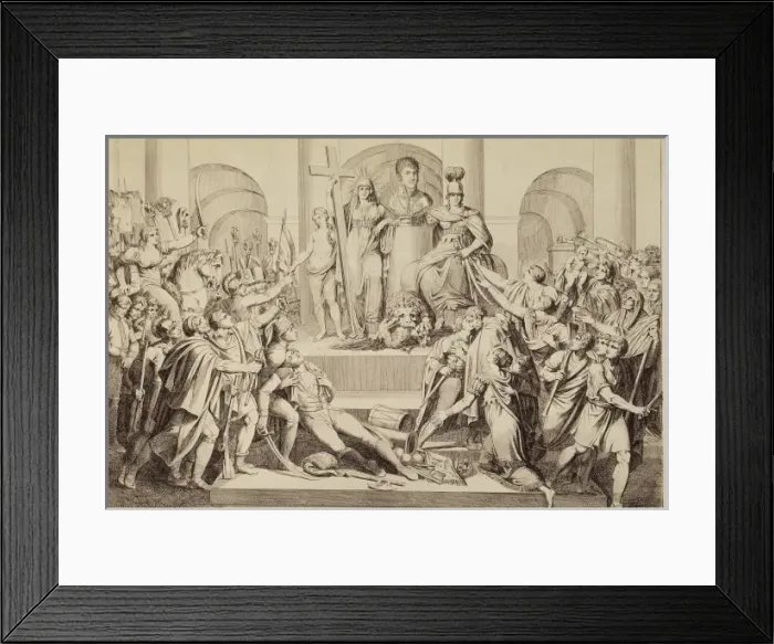 Framed Print : Spain (1808-1814). Peninsular war. Allegory of Framed Print : Spain (1808-1814). Peninsular war. Allegory of