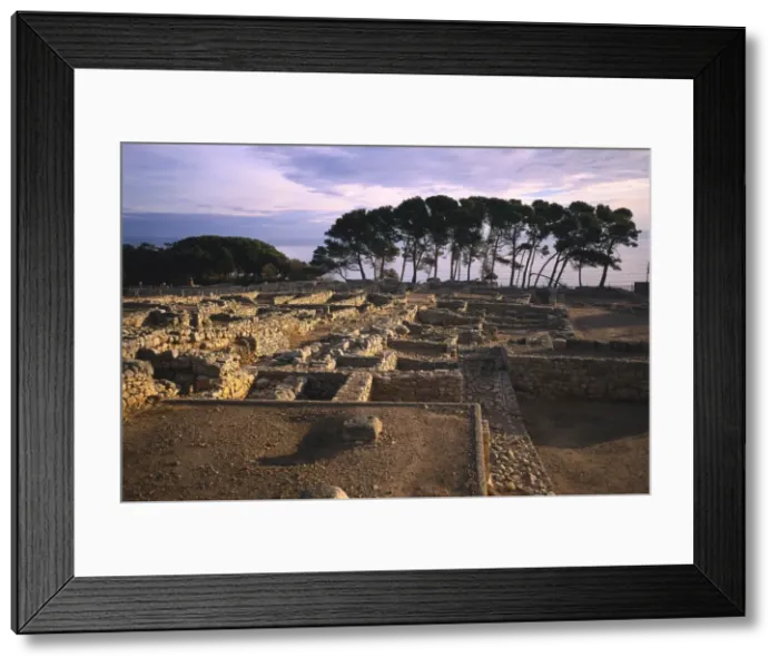 Framed Print : SPAIN. L Escala. Emp Framed Print : SPAIN. L Escala. Emp