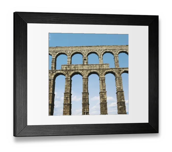 Framed Print : Aqueduct in Segovia. 1st c. SPAIN. CASTILE Framed Print : Aqueduct in Segovia. 1st c. SPAIN. CASTILE