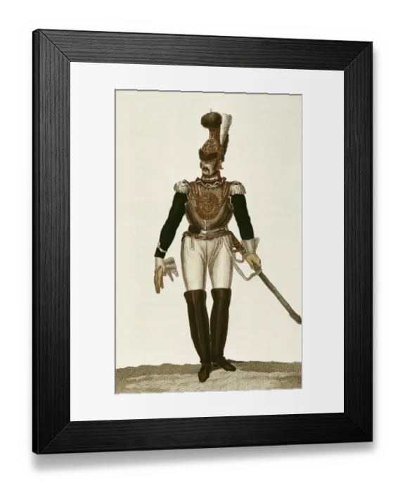 Framed Print : Artillery squadron of the Royal Guard. Picture Framed Print : Artillery squadron of the Royal Guard. Picture