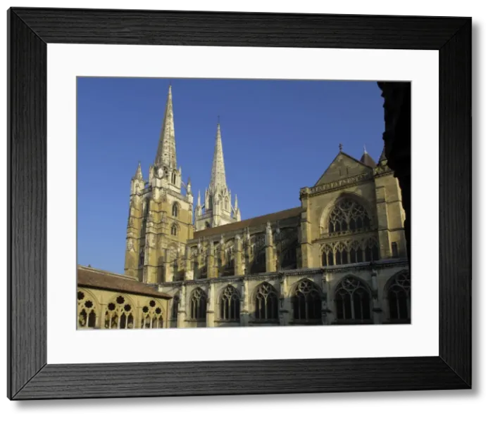 Framed Print : FRANCE. Bayonne. Cathedral of Sainte-Marie (13th Framed Print : FRANCE. Bayonne. Cathedral of Sainte-Marie (13th