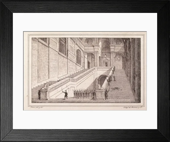 Framed Print : Spain (1822). Liberal Triennium. Madrid (7th Framed Print : Spain (1822). Liberal Triennium. Madrid (7th
