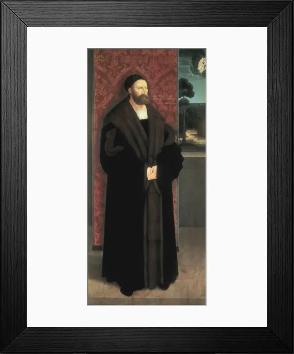 Framed Print : STRIGEL, Bernhard (1460-1528). Portrait of Conrad Framed Print : STRIGEL, Bernhard (1460-1528). Portrait of Conrad