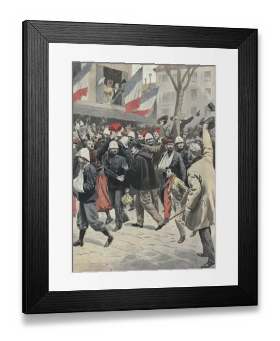Framed Print : France. 3rd Republic (1901). French soldiers Framed Print : France. 3rd Republic (1901). French soldiers
