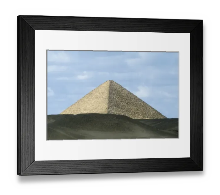 Framed Print : EGYPT. CAIRO. Dahshur. Snofrus second pyramid Framed Print : EGYPT. CAIRO. Dahshur. Snofrus second pyramid
