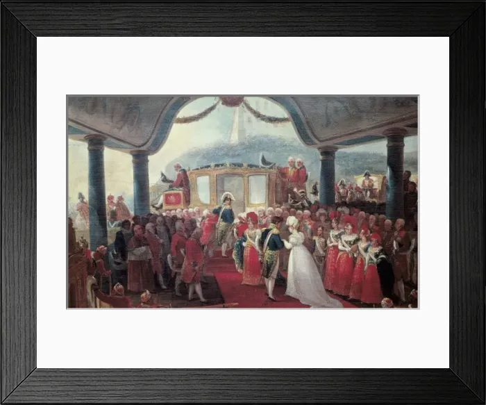 Framed Print : DEBRET, Jean Baptiste (1768-1848). Arrival of Framed Print : DEBRET, Jean Baptiste (1768-1848). Arrival of