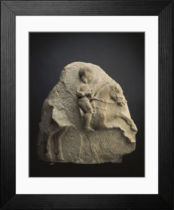 Framed Print : Horseman of Osuna. 3rd BC. It belonged to a funerary Framed Print : Horseman of Osuna. 3rd BC. It belonged to a funerary