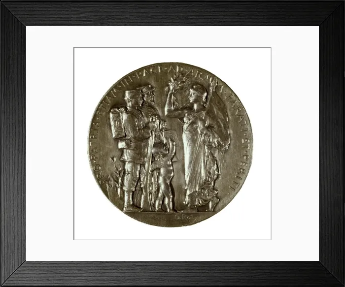 Framed Print : Medal of the Frech Republic, work by Oscar Roty Framed Print : Medal of the Frech Republic, work by Oscar Roty