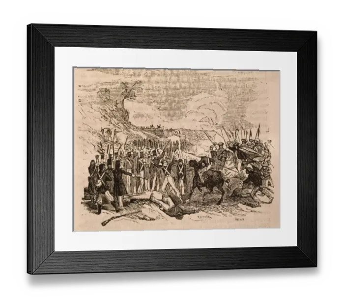 Framed Print : Spain. First Carlist War (1837). Action won by Framed Print : Spain. First Carlist War (1837). Action won by