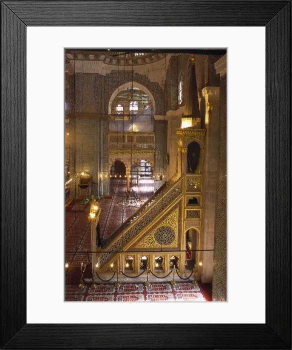 Framed Print : TURKEY. THRACE. ISTANBUL. Istanbul. Minbar of Framed Print : TURKEY. THRACE. ISTANBUL. Istanbul. Minbar of