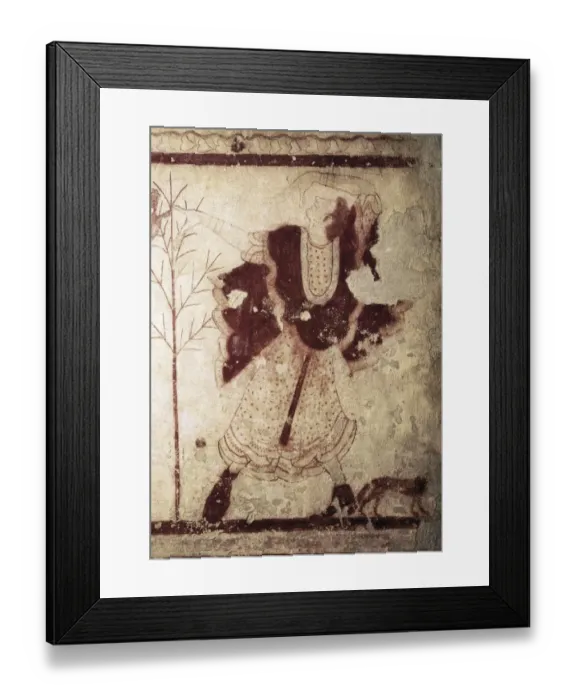 Framed Print : Dancer. Detail of a banquet scene. Etruscan art Framed Print : Dancer. Detail of a banquet scene. Etruscan art