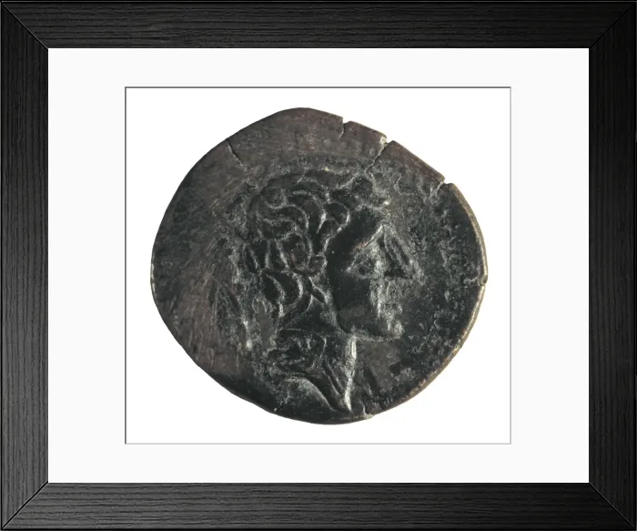 Framed Print : Iberian coin of the city of Saitabi (Jᴩva) Framed Print : Iberian coin of the city of Saitabi (Jᴩva)