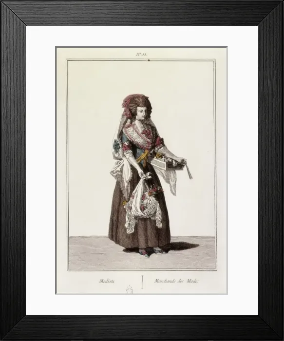 Framed Print : Couturier. Image belonging to the serie Collection Framed Print : Couturier. Image belonging to the serie Collection