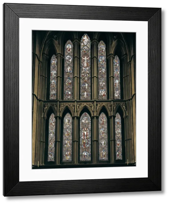 Framed Print : Worcester Cathedral. 1084-1375. UNITED KINGDOM Framed Print : Worcester Cathedral. 1084-1375. UNITED KINGDOM