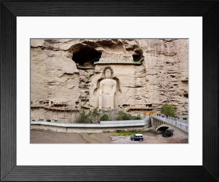 Framed Print : CHINA. NORTH WEST. The Silk Road. Binglingsi Framed Print : CHINA. NORTH WEST. The Silk Road. Binglingsi
