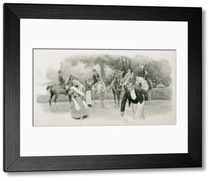 Framed Print : Having a snack in Armenonville Bois de Boulogne Framed Print : Having a snack in Armenonville Bois de Boulogne