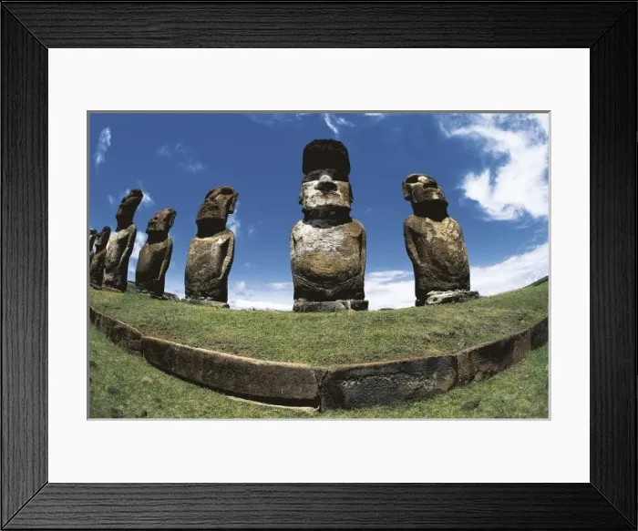 Framed Print : CHILE. VALPARAISO. Ahu Tongariki. Easter Island Framed Print : CHILE. VALPARAISO. Ahu Tongariki. Easter Island